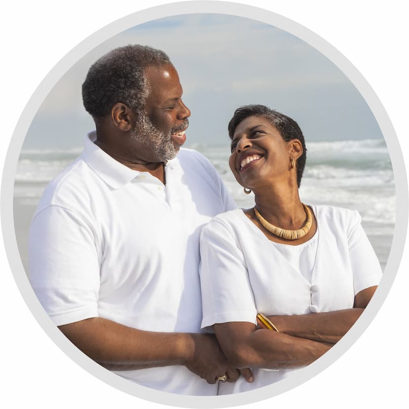 couple on beach